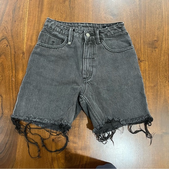 Thrills Thelma Short Faded Black Cut Off Size W 22 - Picture 3 of 13